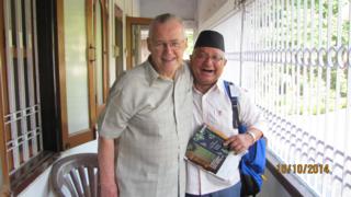 Anthony Sharma, SJ with Bill Bourke, SJ at Matigara, the Darjeeling Provincial residence