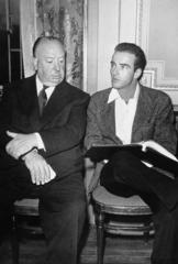 Alfred Hitchcock and Montgomery Clift. Source: pinterest.com