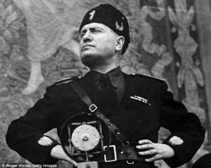 Mussolini. Source: dailymail.co.uk
