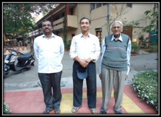 Fr. Subash, SJ, Fr. Pat, Fr. dr Sales, SJ in Pune. Source: Fr. Pat
