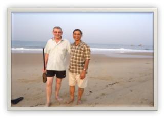 Fr. Pat with his friend Marcus, Goa, 2013. Source: Fr. Pat