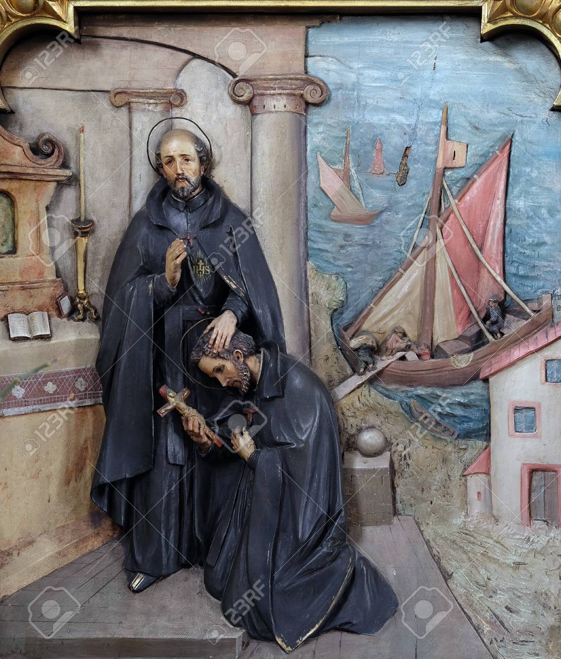 St.Ignatius sends St. Francis Xavier to the missions. Source: 123rf.com