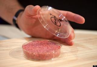 First test tube hamburger. Courtesy of hufingtonpost.co.uk