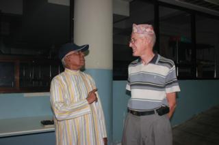 Fr. Francis Britto, SJ with Fr. Bill Robins, SJ - Courtesy of Bill Robins, SJ