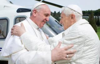 FRancis and Benedict - courtesy of catholicnewsagency,com