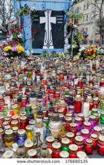 A memoriial in the maidan for those who were killed. Source: shutterstock.com