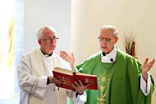 With the Superior General of the Jesuits, Father Adolfo Nicolas, SJ. Source: Philip Shano, SJ