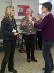 Bridget Doherty, Sr. Joyce Murray, and Anne-Marie Jackson, Director, The Jesuit Forum.