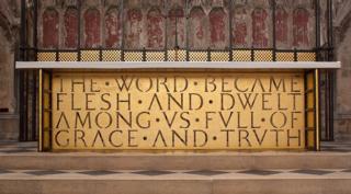 The altar in the Lady Chapel at the Ely Cathedral