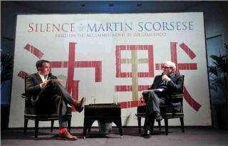 Martin Scorsese at Q & A on Silence. Source: goliards.fr