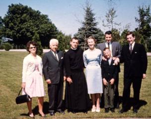 A family photo on Vow day, August 15, 1963. Source: Bishop Prendergast.
