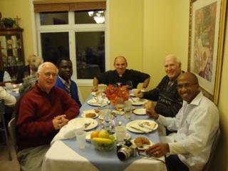 Thanksgiving dinner 2009 with Ottawa Jesuits. Source: Bishop Prendergast.