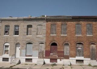 Abandoned Rowhouses, Baltimore. Source: flickr