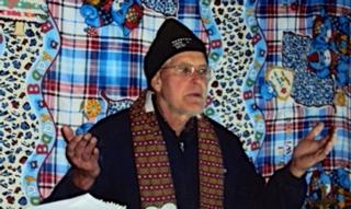 Bill Robins, SJ, says Mass near Tipling.Source: Bill Robins, SJ