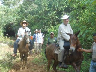 Bishop Glancy and Fr. Vo on the way to Machakhela.
