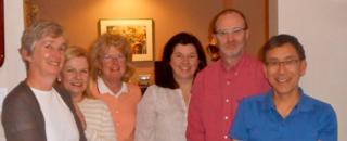 Prayer Group: Anne Macdonald (Michael's wife), Doreen Neville, Barbara Albrechtsons, Helen Brennan, Gerald Farrell, Michael Bautista.