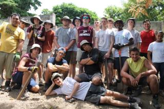 The workers, Sean is front right.