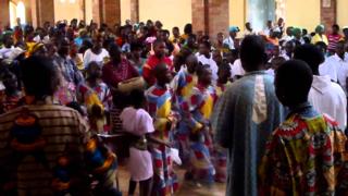 Mass in Bunk, R.D.Congo. Source: youtube.com