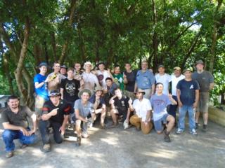 St.Paul's team with the San Jose Las Flores school principal (lower left)