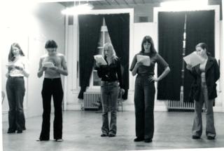 Rehearsal, Manitoba Theatre Workshop, circa 1977. Source: Kevin Burns